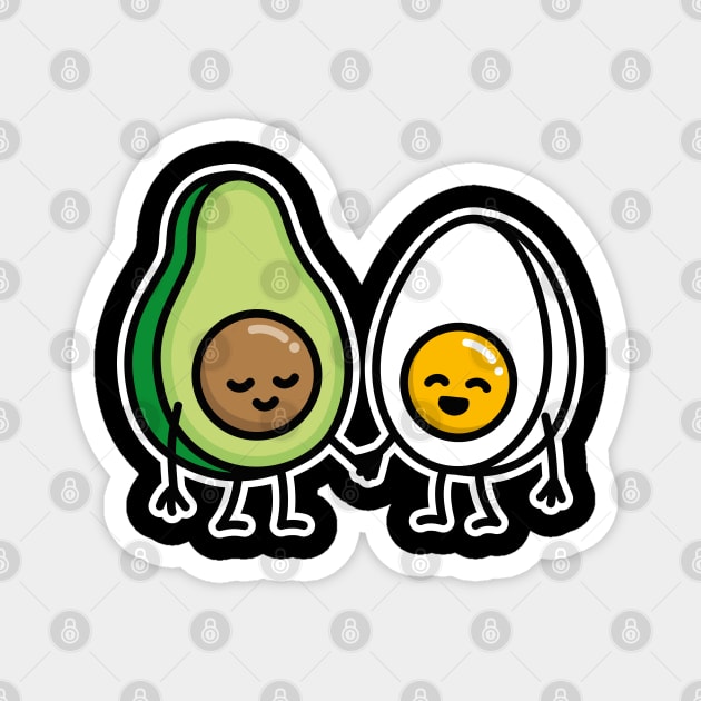 Keto Egg Avocado Ketogenic Ketosis low carb Diet Magnet by LaundryFactory