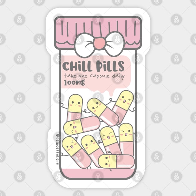 chill pills cute pills cartoon - Chill Pills - Sticker