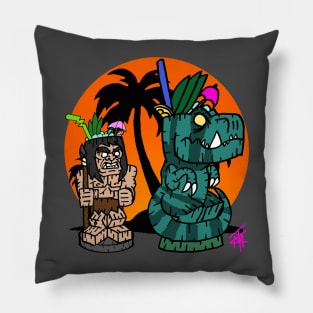 Primal tiki Pillow