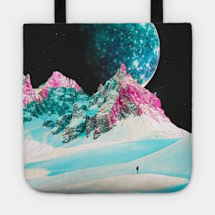 Sights Of Callisto - Space Collage, Retro Futurism, Sci-Fi Tote