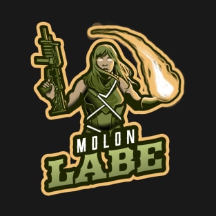 Witch Holding A Fireball And A Gun T-Shirt