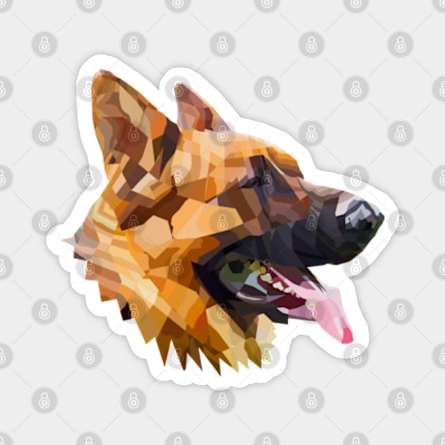 German Shepherd Magnet by Worldengine