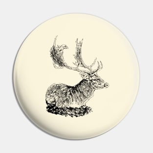 Fallow deer Pin