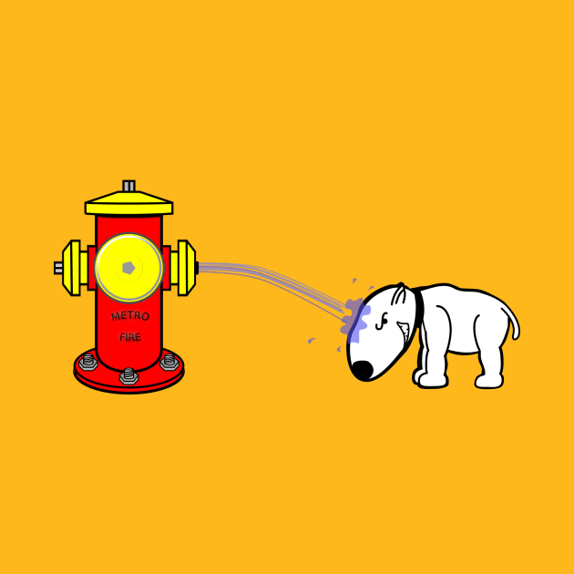 Hydrant Dog in Reverse by Humoratologist