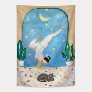 Moon Yoga Tapestry