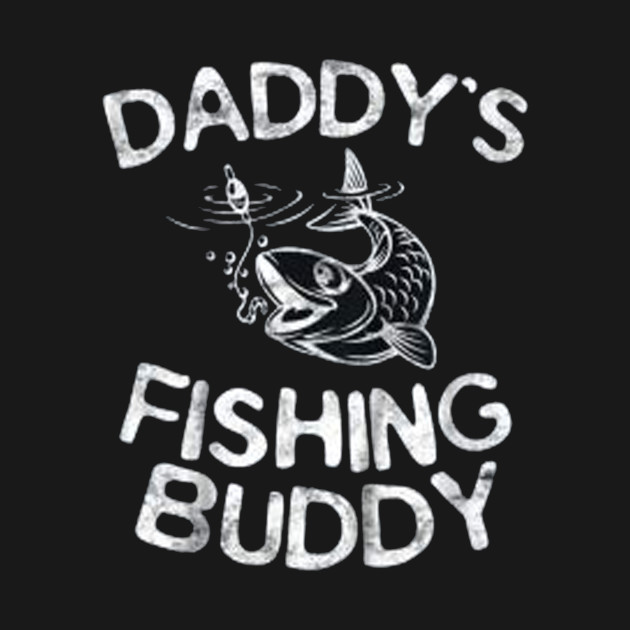 Disover Kids Daddy's Fishing Buddy T-Shirt Young Fisherman Gift Shirt - Kids Daddys Fishing Buddy Youn - T-Shirt