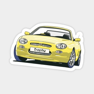 MG Rover MGF Trophy Yellow Magnet