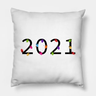 2021 text light bulb Pillow