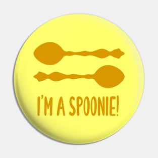 I'm A Spoonie! (Orange) Pin