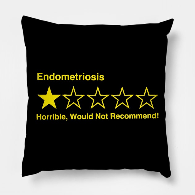 5 Star Review (Endometriosis) Pillow by CaitlynConnor