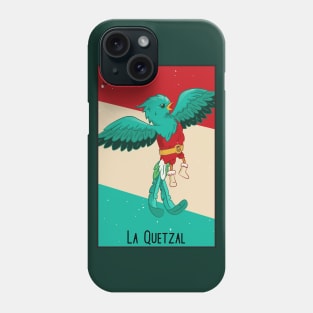 La Quetzal // Mexican Luchador Bird Loteria Card Phone Case