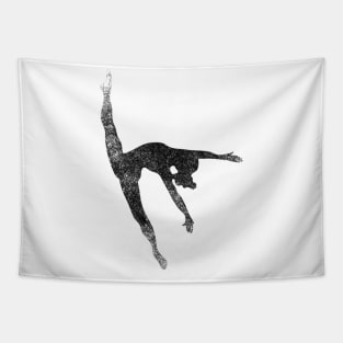 Balck dancer Silhouette Tapestry