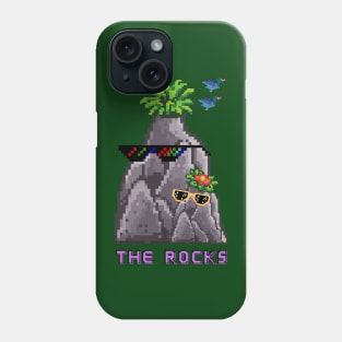 The Rocks meme pixel art Phone Case
