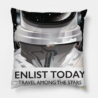 Enlist today Travel among the stars Pillow