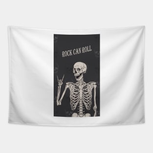 the Rocker skeleton Tapestry