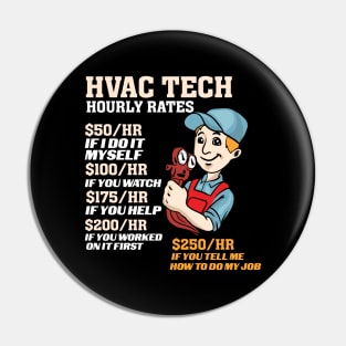 HVAC Tech Hourly Rate Pin