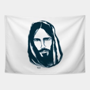 Jesus Christ Face illustration Tapestry