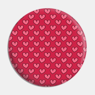 Simple Heart Pattern Pin