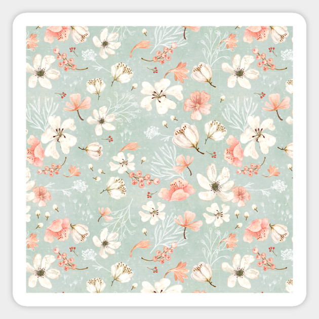 Peaches and Cream - Flower - Sticker