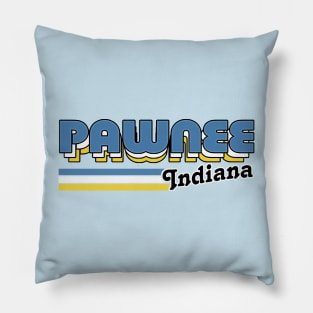 Pawnee, Indiana // Vintage Aesthetic Design Pillow