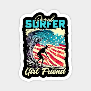 Proud Surfer Girl Friend Magnet