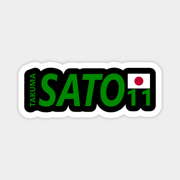 TAKUMA SATO 11 Magnet by SteamboatJoe