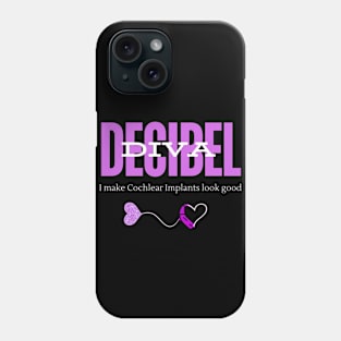 Decibel Diva | I Make Cochlear Implants Look Good | Deaf Phone Case