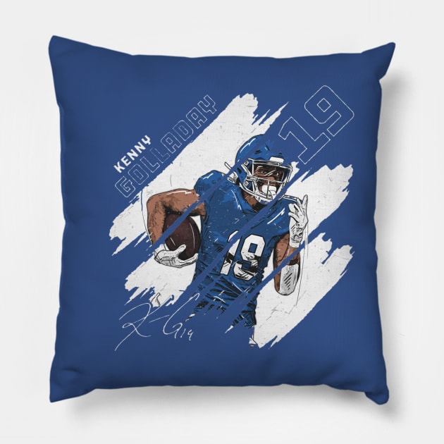 Kenny Golladay New York G Stripes Pillow by Buya_Hamkac