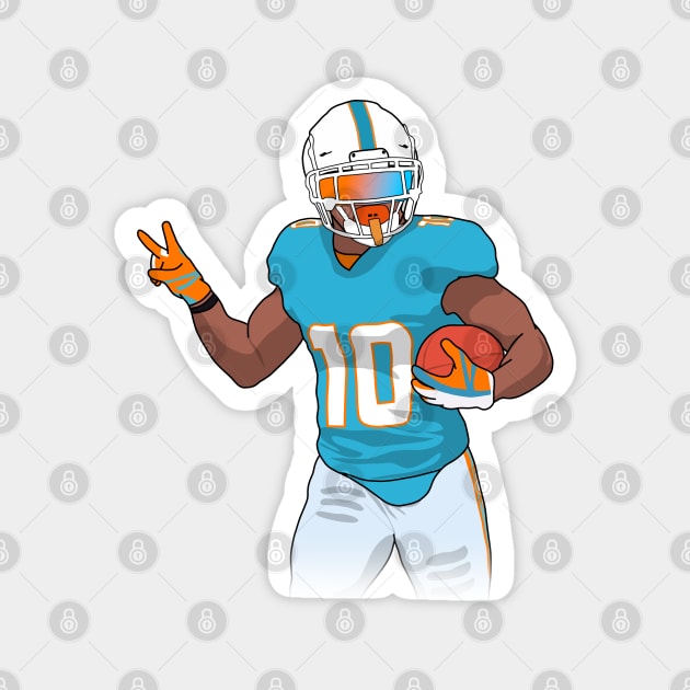 tyreek and miami Magnet by rsclvisual