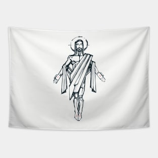 Jesus Christ Resurrection illustration Tapestry