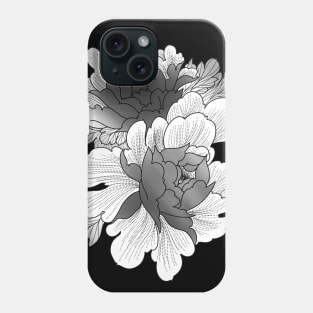 Flower Casual peony classy tattoo design Phone Case