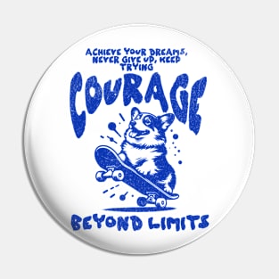 Courage, Corgi Apparel, Limitless Dreams Pin