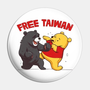 Free Taiwan Pin