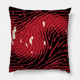 RedBlack Twirl Pillow