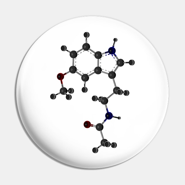 Melatonin Molecule Pin by ChemECool