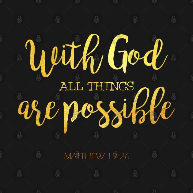 With god all things are possible by Dhynzz