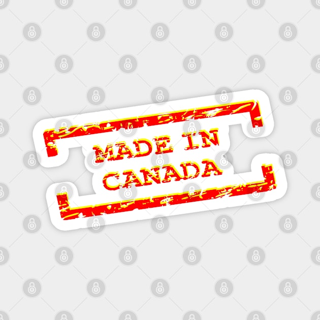 Made in Canada, america, patriot, style, patriotism Magnet by Semenov