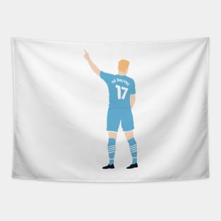 Kevin de Bruyne minimalist illustration Tapestry