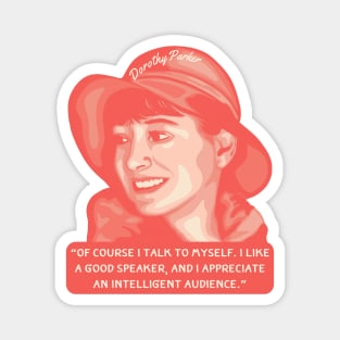 Dorothy Parker Portrait and Quote Magnet