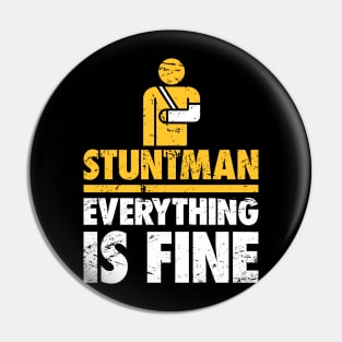 Stuntman Fractured Broken Hand Get Well Gift Pin