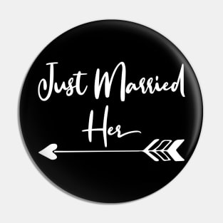 Just Married Couple Matching Pin