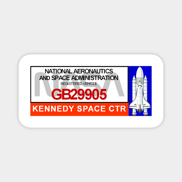 Kennedy Space Center Vehicle Pass Magnet by Starbase79