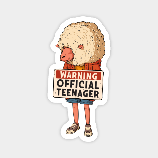 Official Teenager 13th Birthday Gift Magnet by WeAreTheWorld