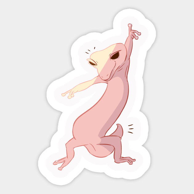 Dancing lizard - Lizard - Sticker | TeePublic Dancing lizard - Lizard - Sticker | TeePublic