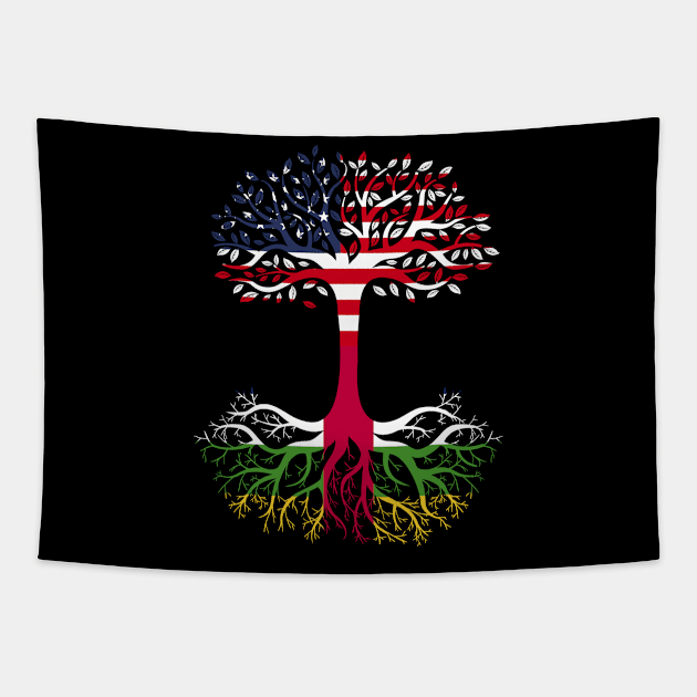 American Grown Central African Republic Roots Central African Republic Flag Tapestry by BramCrye