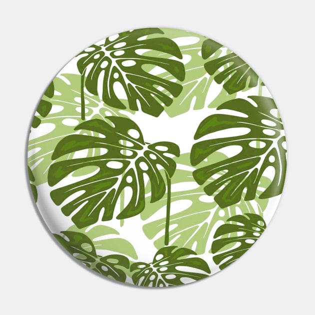 Monstera Wood Pin by giantplayful