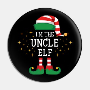 I'm The Uncle Elf Matching Family Christmas Pajama Pin