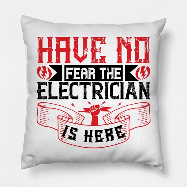 Electrician Superhero Pillow by MonkeyBusiness