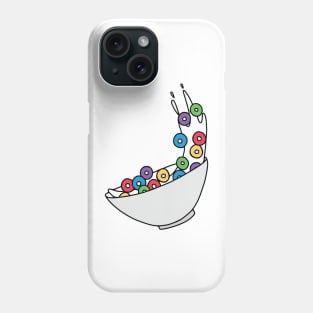 Spilling Cereal Sticker Phone Case