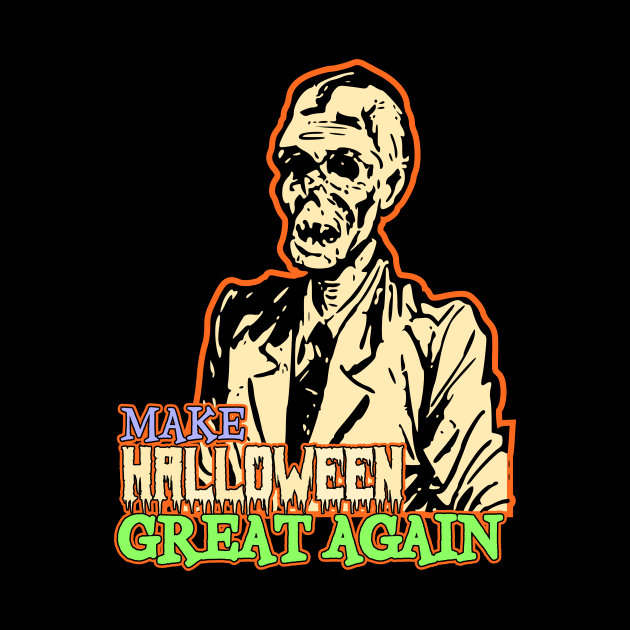 politics zombie, let's make halloween great again by ADHD Park